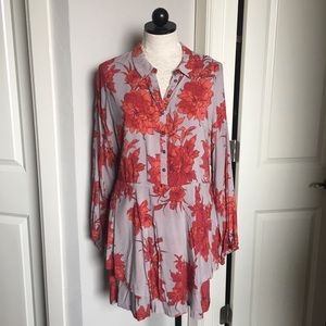 Free People Floral Tunic Dress